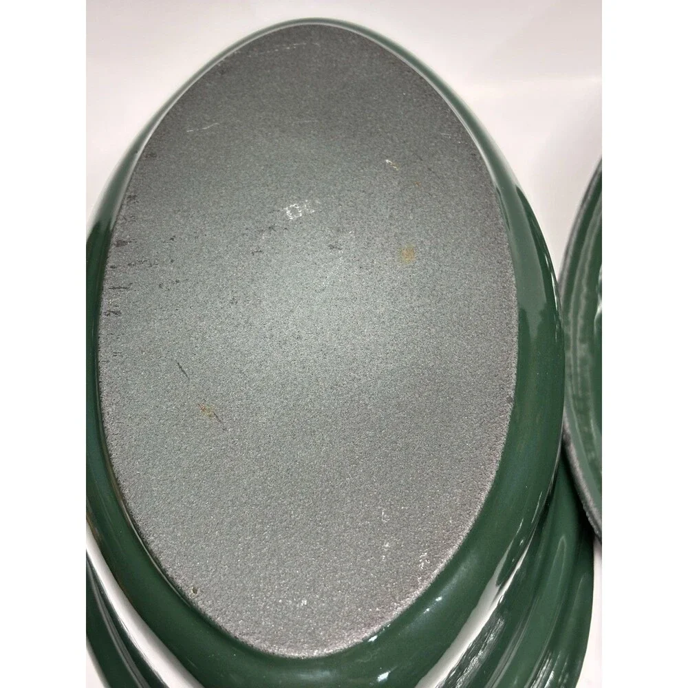Chasseur French Duck Enameled Cast Iron Terrine Tureen Hunter Green 1.25 Qt